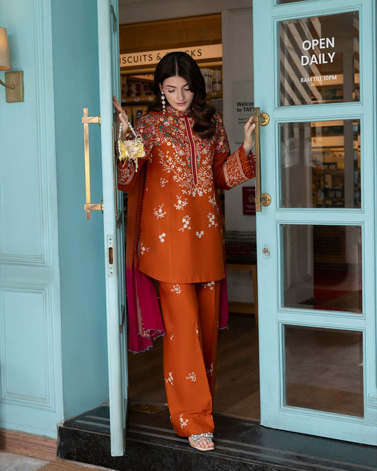 Miel Unstitched 3-Piece Embroidered Lawn Suit