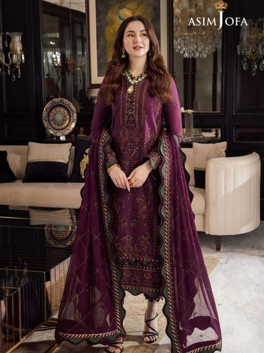 Dhanak Embroidered Winter Suit | 3-Piece Unstitched Collection