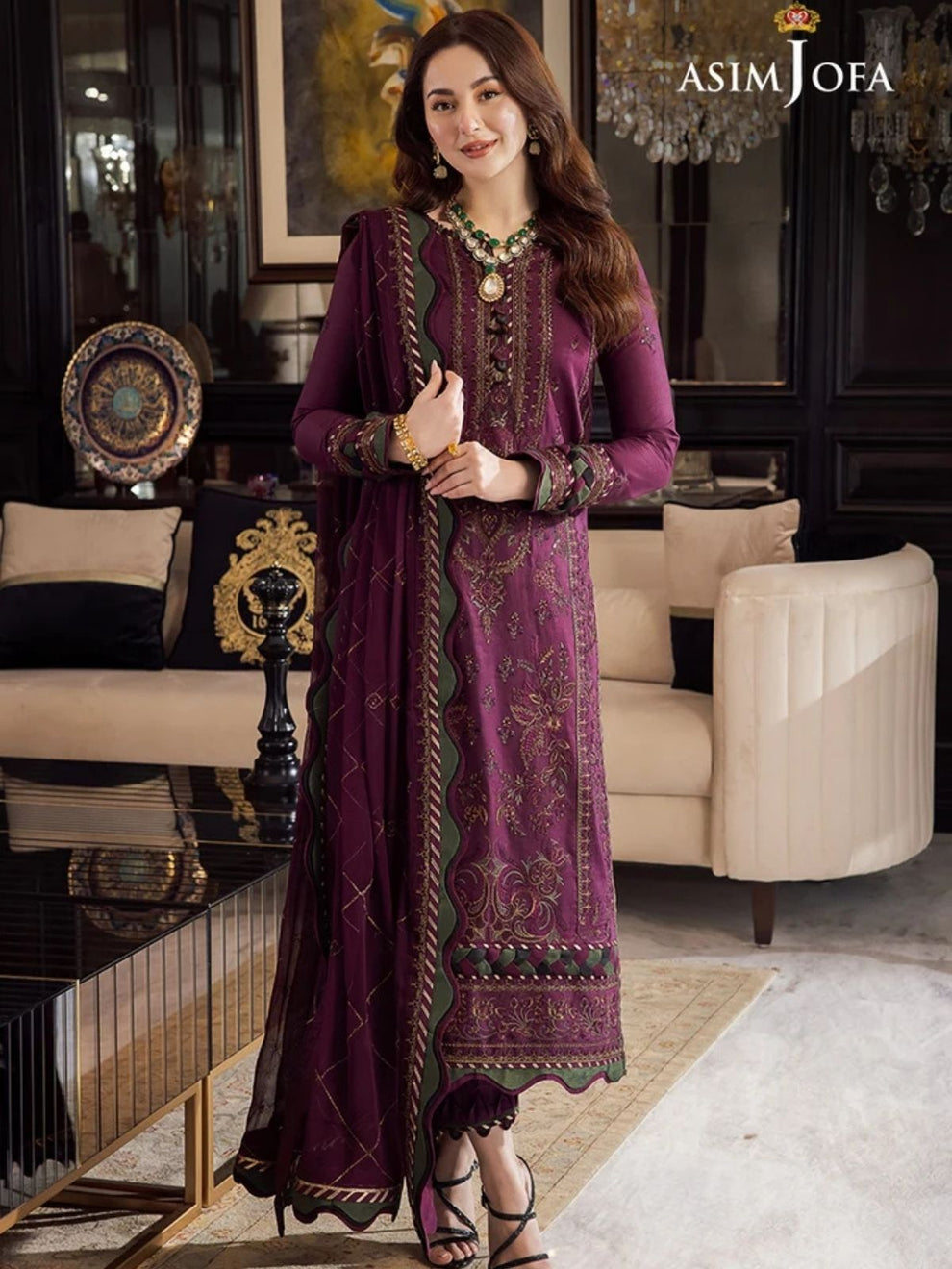 Dhanak Embroidered Winter Suit | 3-Piece Unstitched Collection