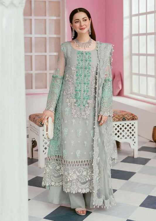 Mint Grace Embroidered | 3-Piece Unstitched Formal Suit