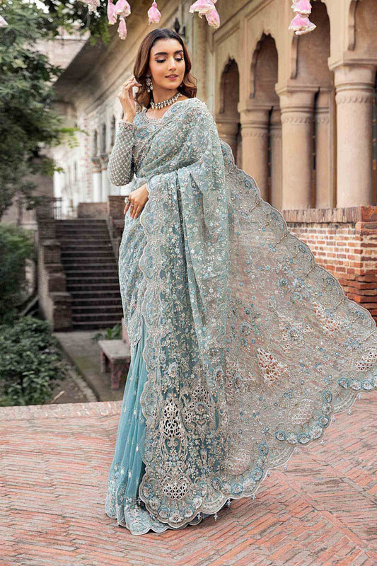 Exclusive Embroidered Net Saree