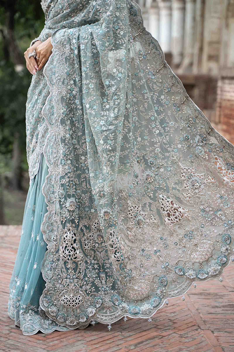 Exclusive Embroidered Net Saree