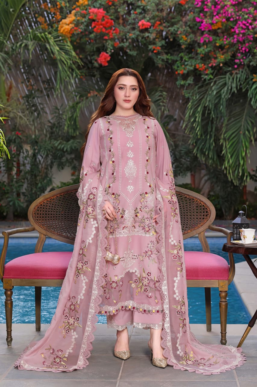 Aneela Embroidered Lawn 3-Piece Suit