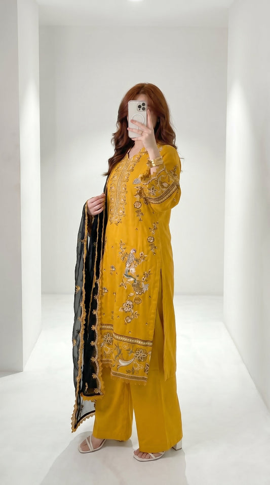 Gul naaz Embroidered - 3pc