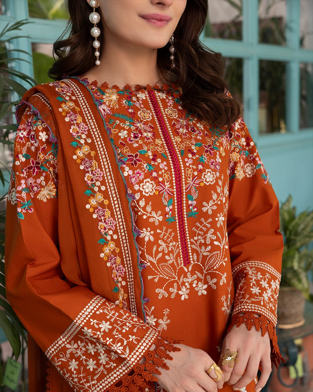 Miel Unstitched 3-Piece Embroidered Lawn Suit