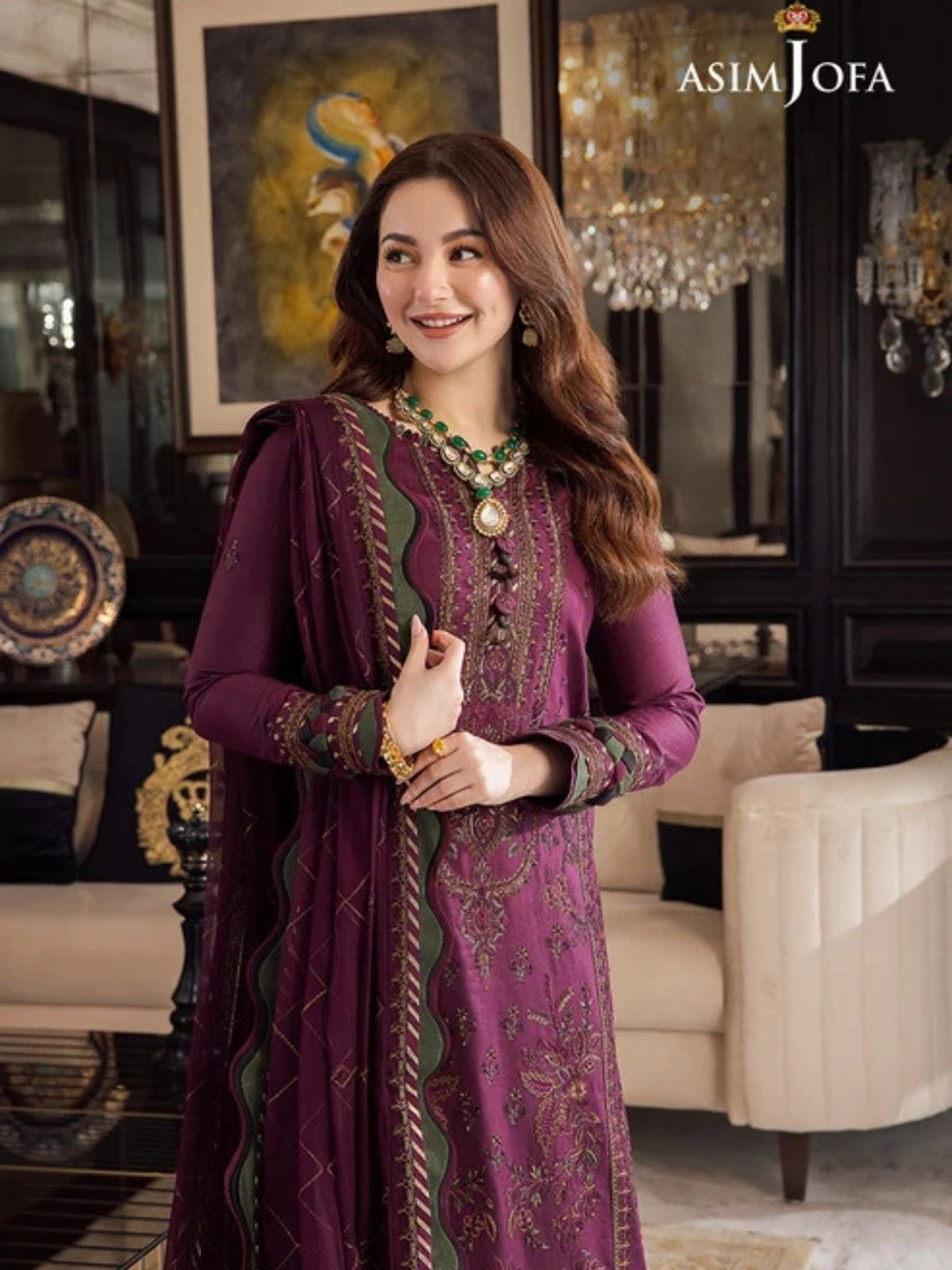 Dhanak Embroidered Winter Suit | 3-Piece Unstitched Collection