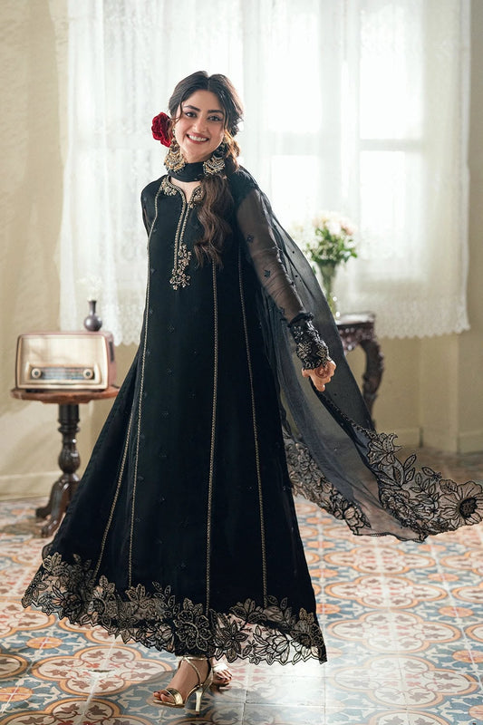 Black Embroidered | 3-Piece Unstitched Formal Suit