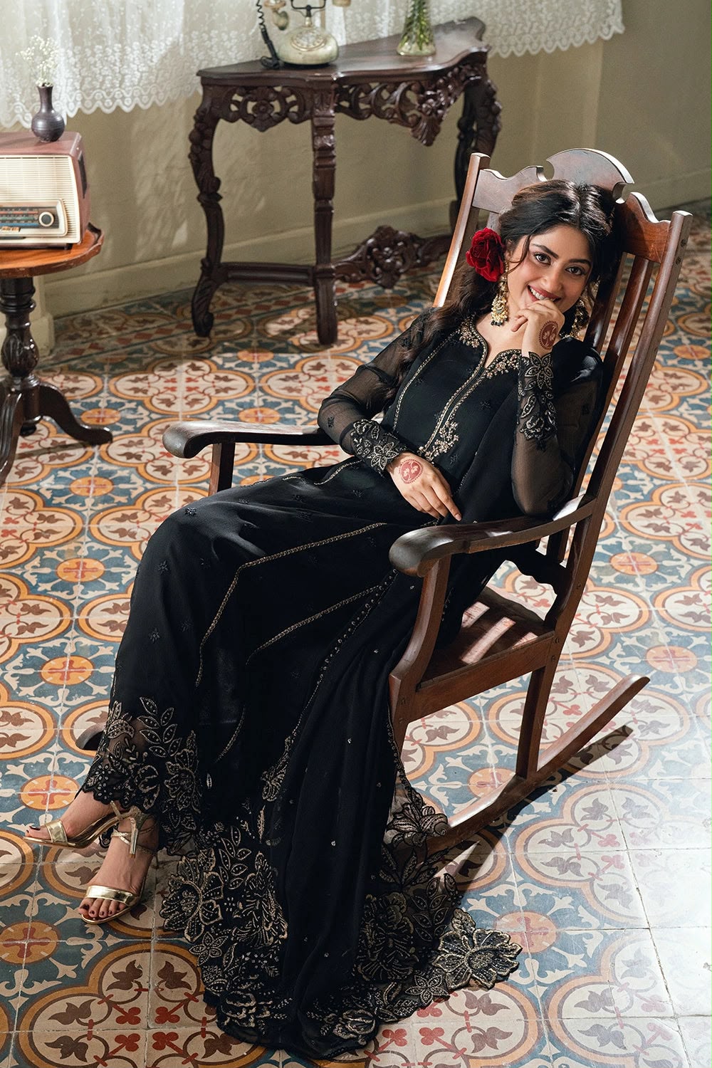 Black Embroidered | 3-Piece Unstitched Formal Suit