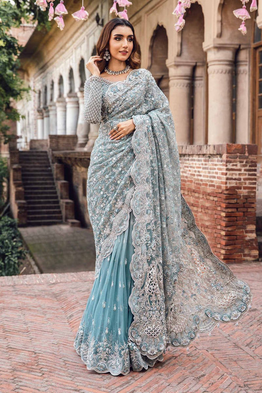 Exclusive Embroidered Net Saree