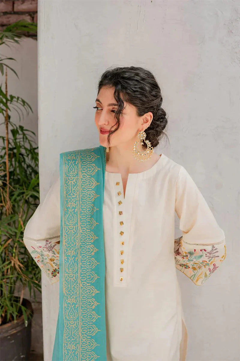 Astoor Embroidered Dhanak Suit