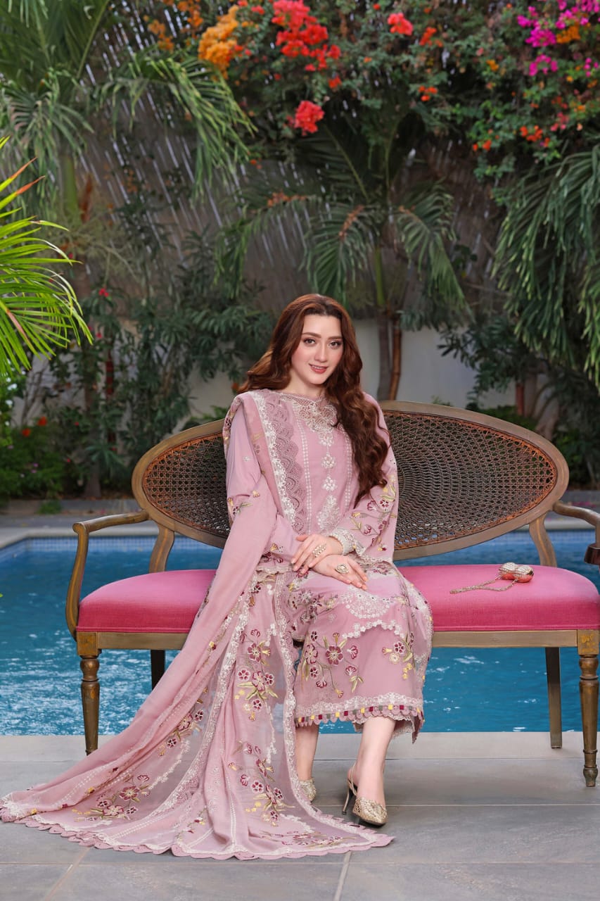 Aneela Embroidered Lawn 3-Piece Suit
