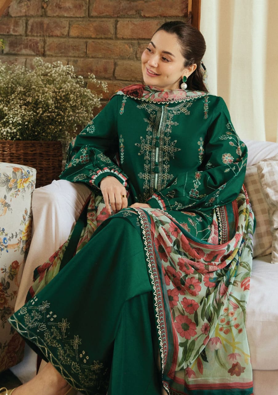 Zaira Embroidered Lawn Suit