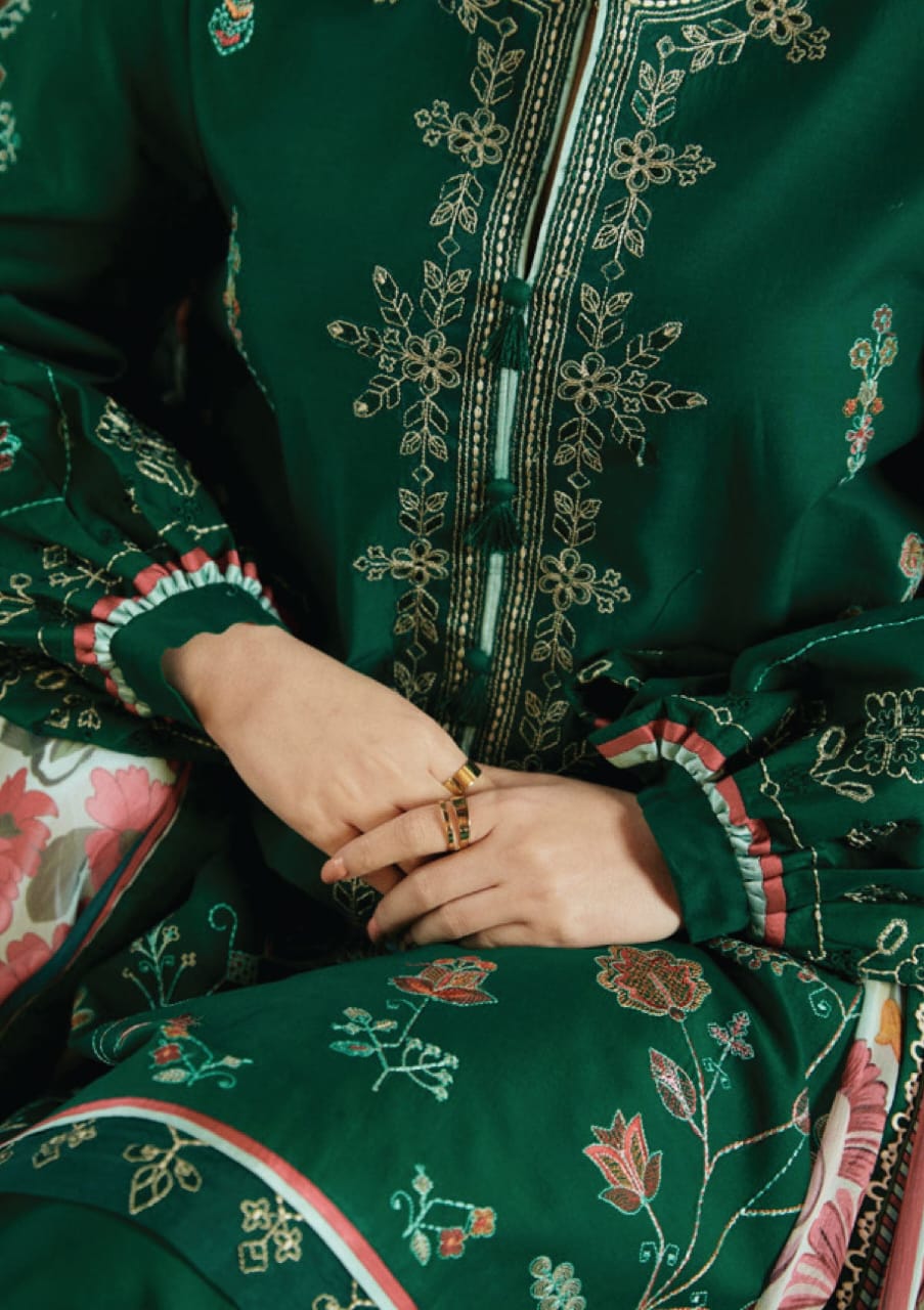 Zaira Embroidered Lawn Suit