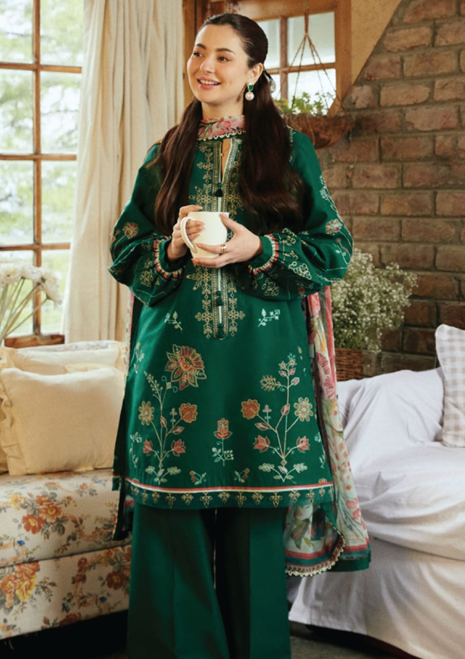 Zaira Embroidered Lawn Suit
