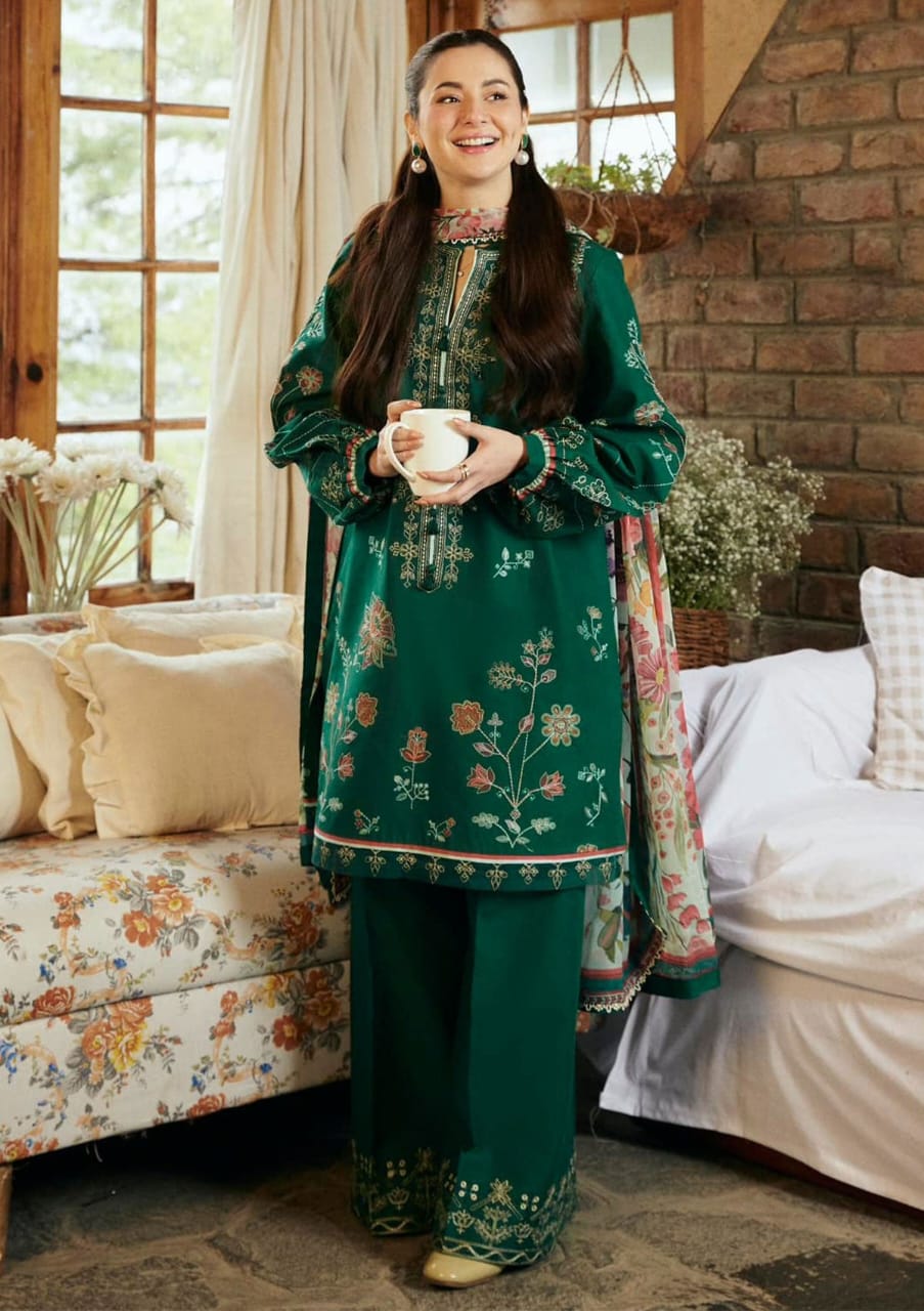 Zaira Embroidered Lawn Suit