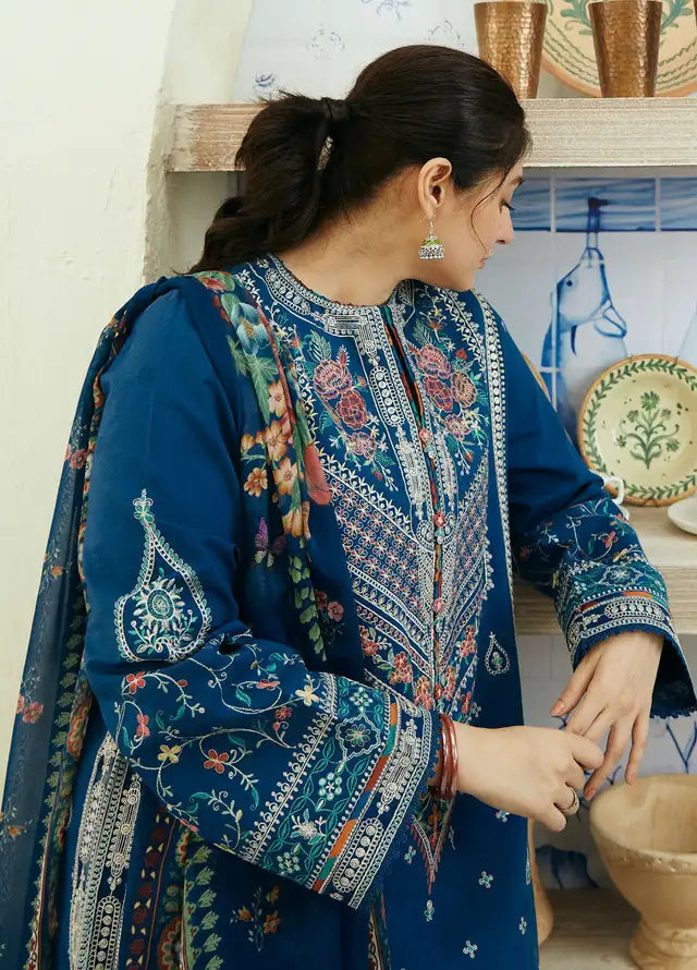 Zeeva 3PC Lawn Embroidered Suit