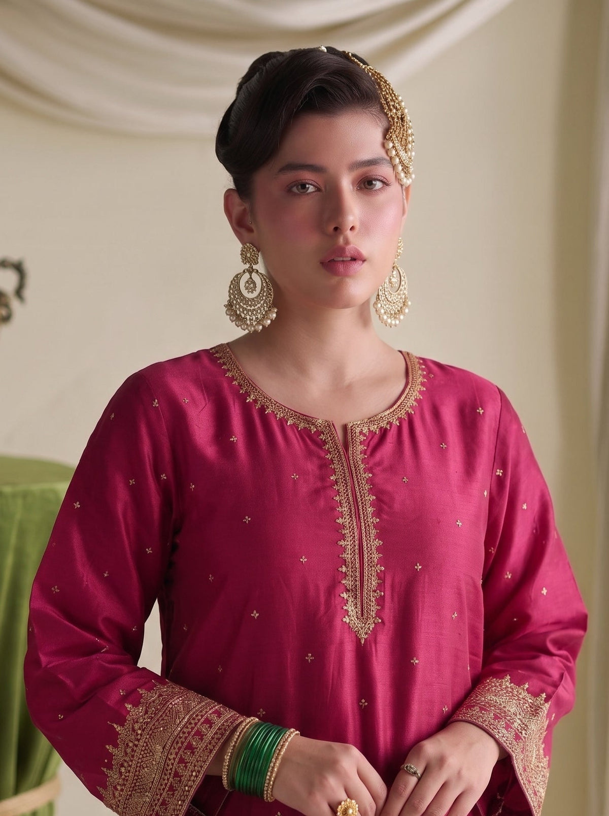 Sofia Embroidered (stitched) - 3pcs