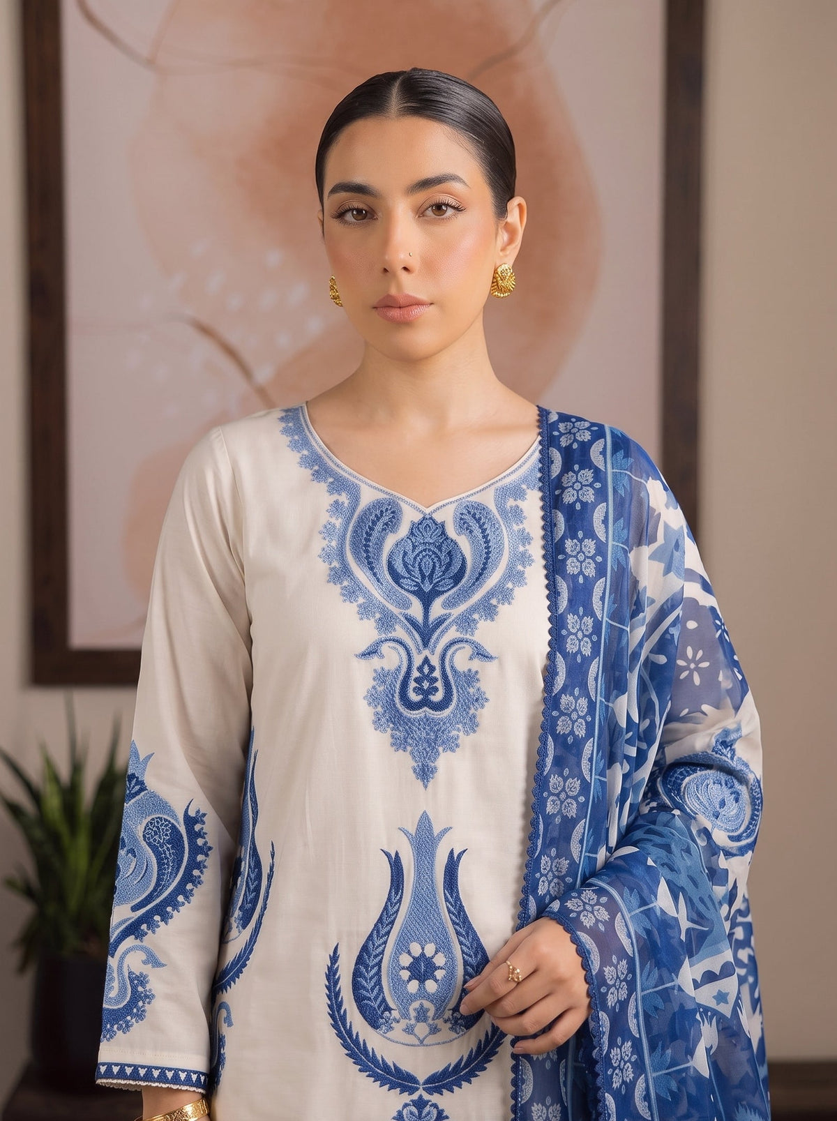 Yumna Embroidered - 3pc