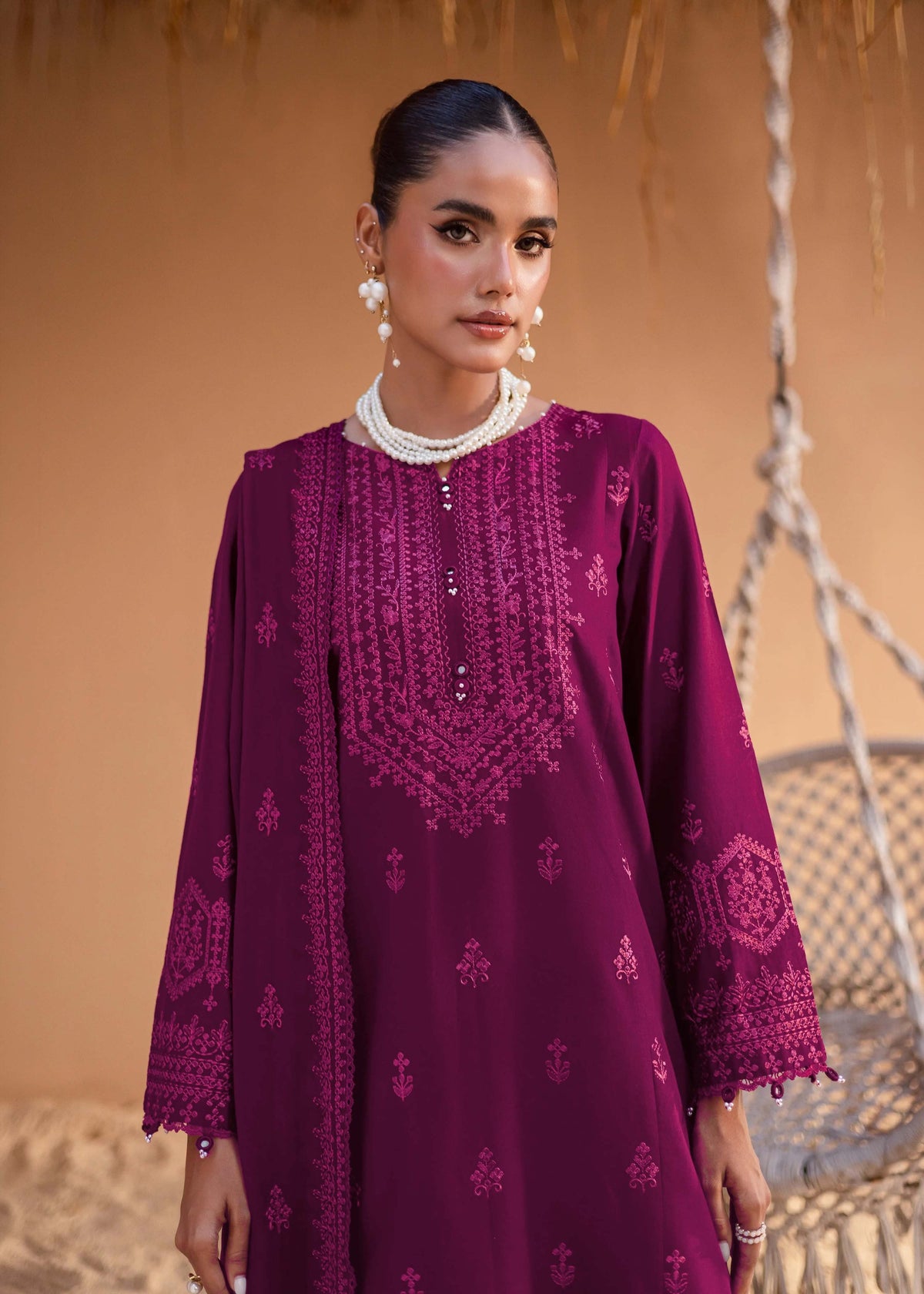 Ava Embroidered - 3pc