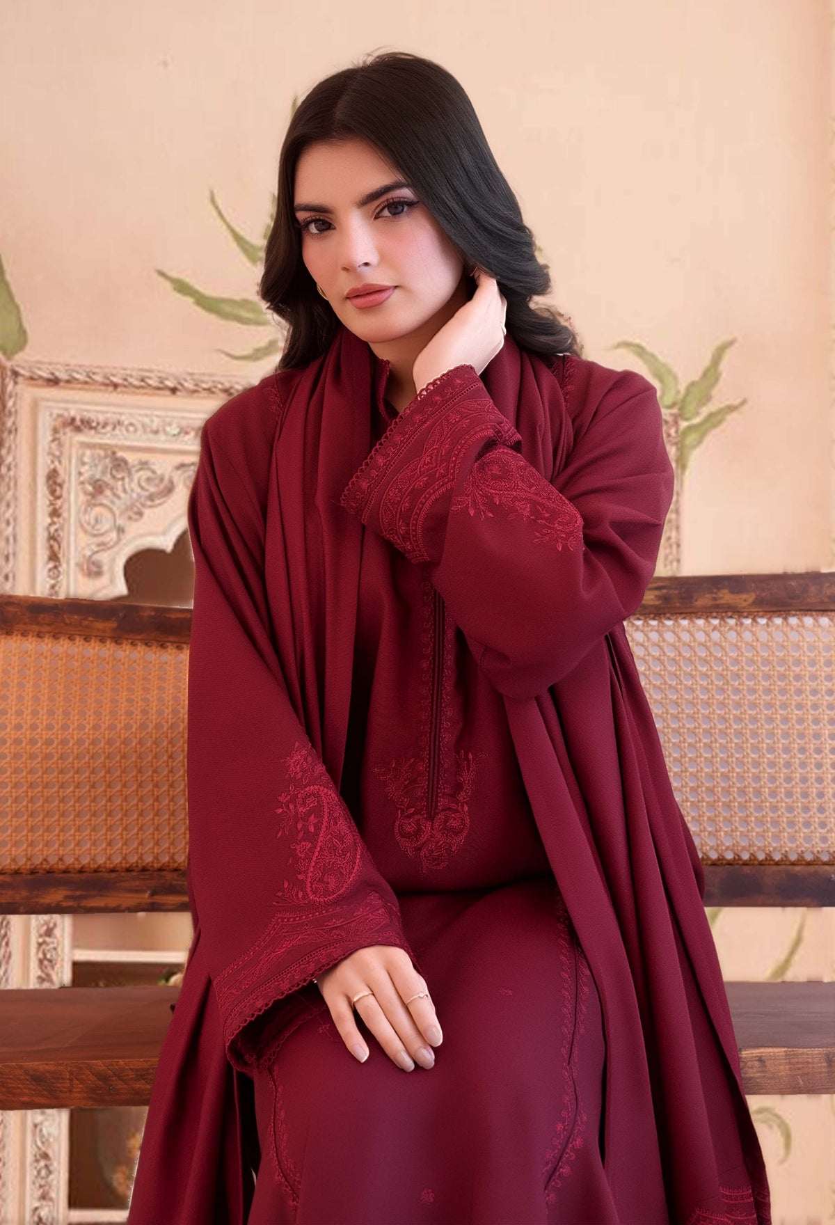Mehroo Embroidered 3pcs