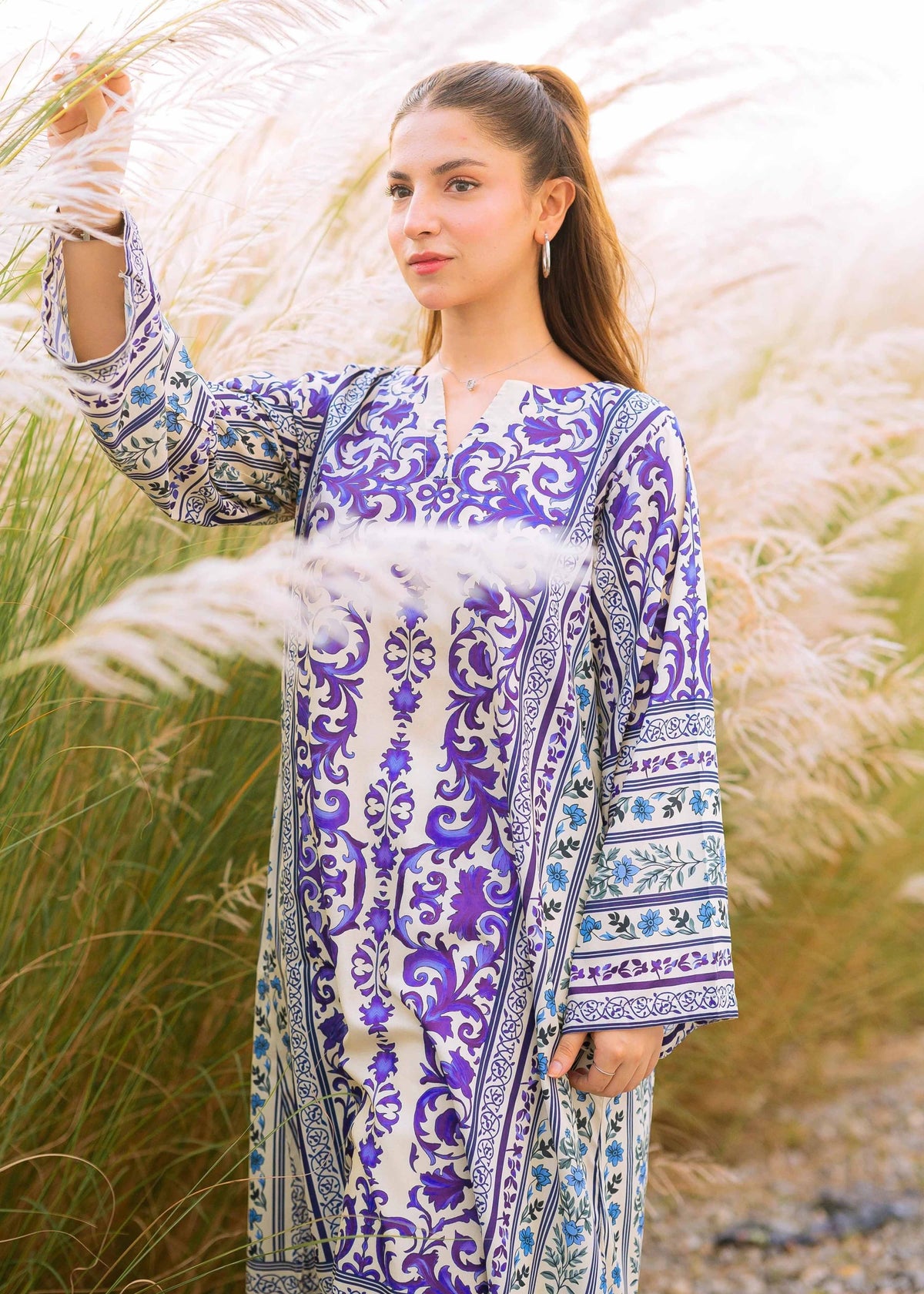 Orchid - Printed Kaftaan