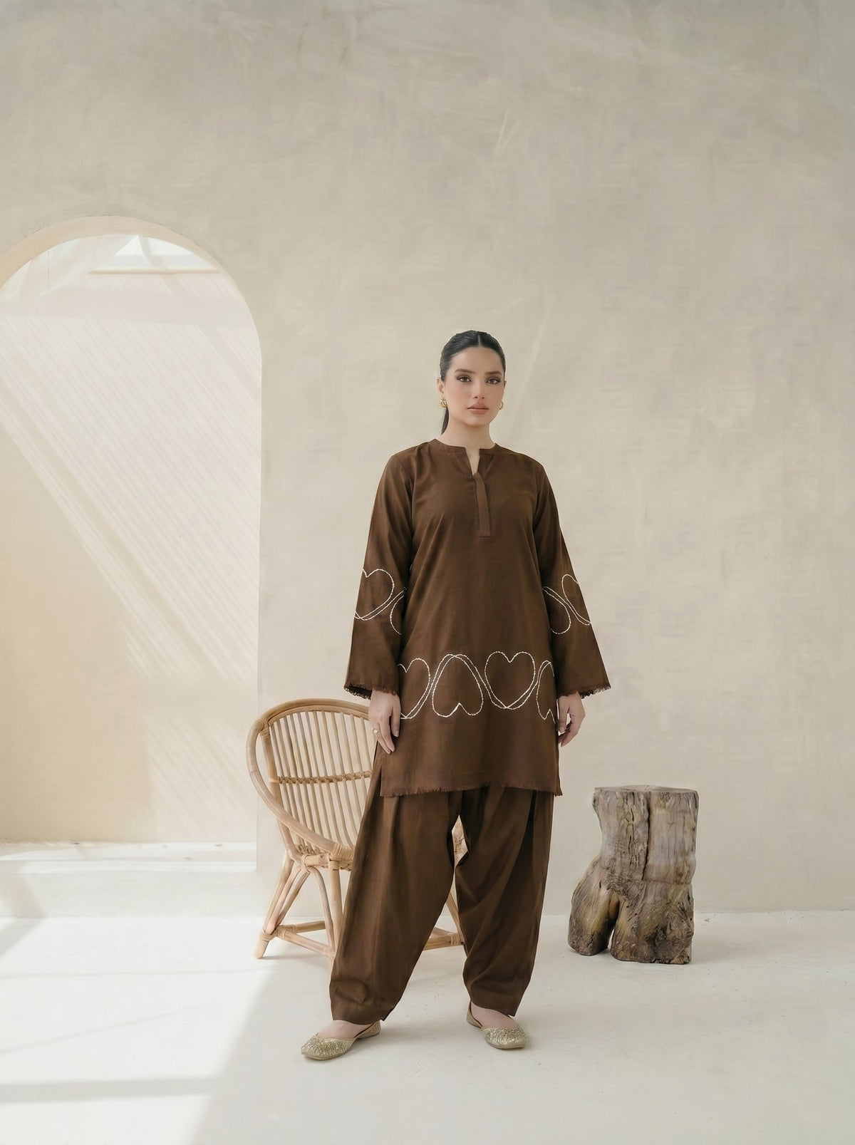 Aiza Embroidered  - 2Pc