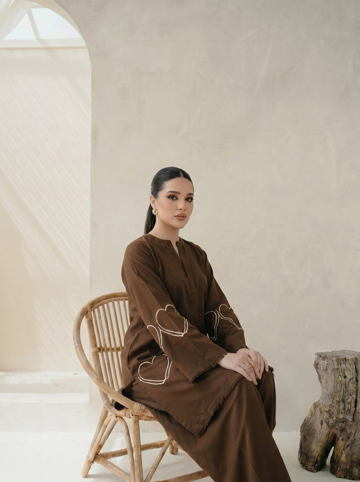 Aiza Embroidered  - 2Pc